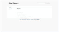 Desktop Screenshot of healthstartup.eu