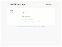 Tablet Screenshot of healthstartup.eu
